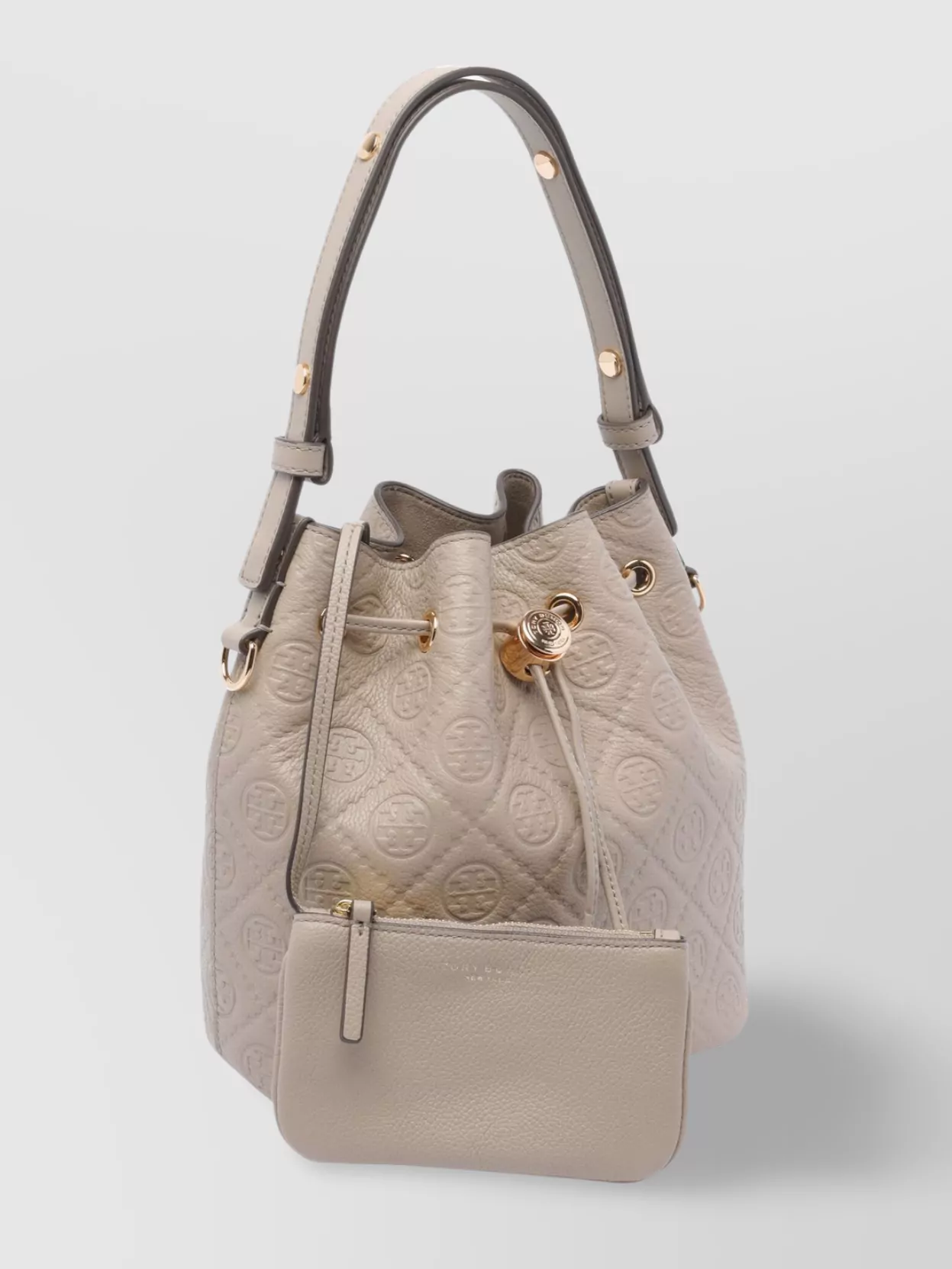 Tory Burch Removable Strap Embossed Pattern Shoulder Bag