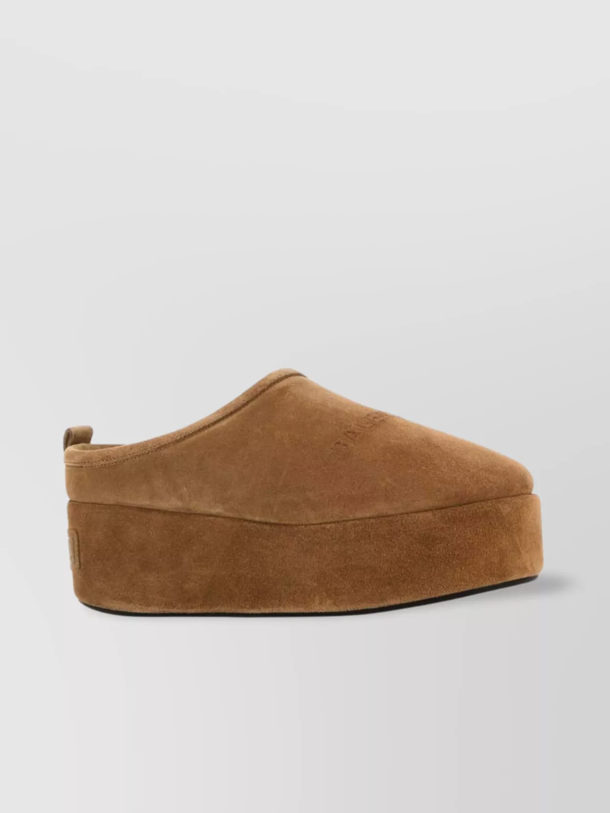 Balenciaga Suede Slippers Soft Platform Sole