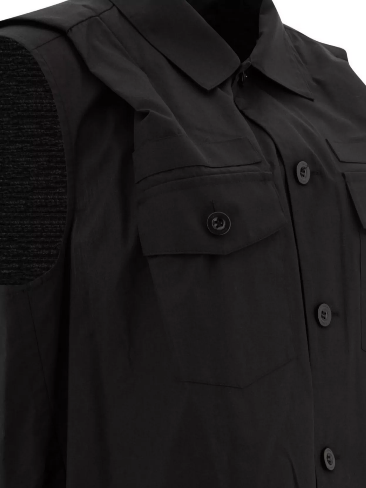 Sacai Dress Sleeveless Pockets Chest