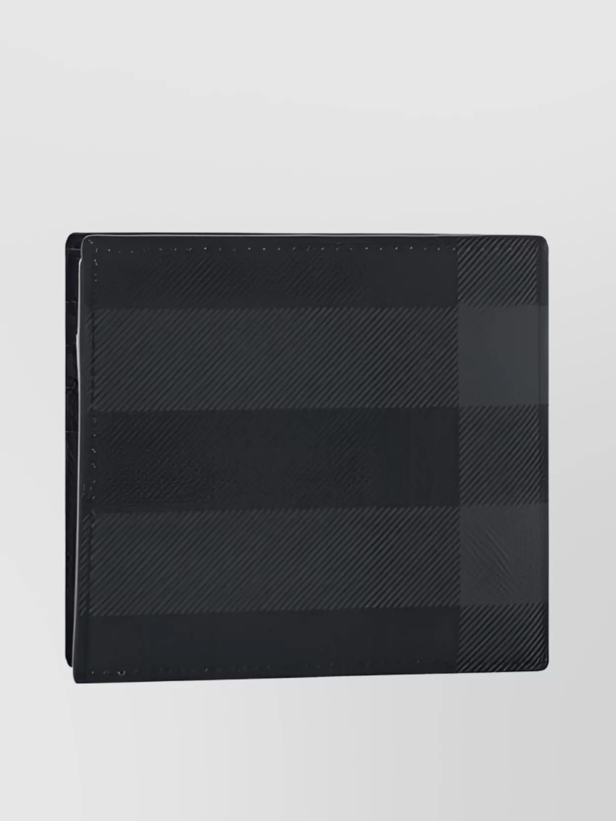 Burberry Checkered Pattern Billfold Wallet With Brand Archivio Check In Black