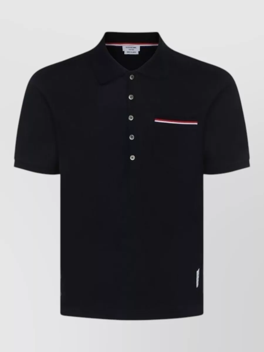 Thom Browne short sleeve polo shirt