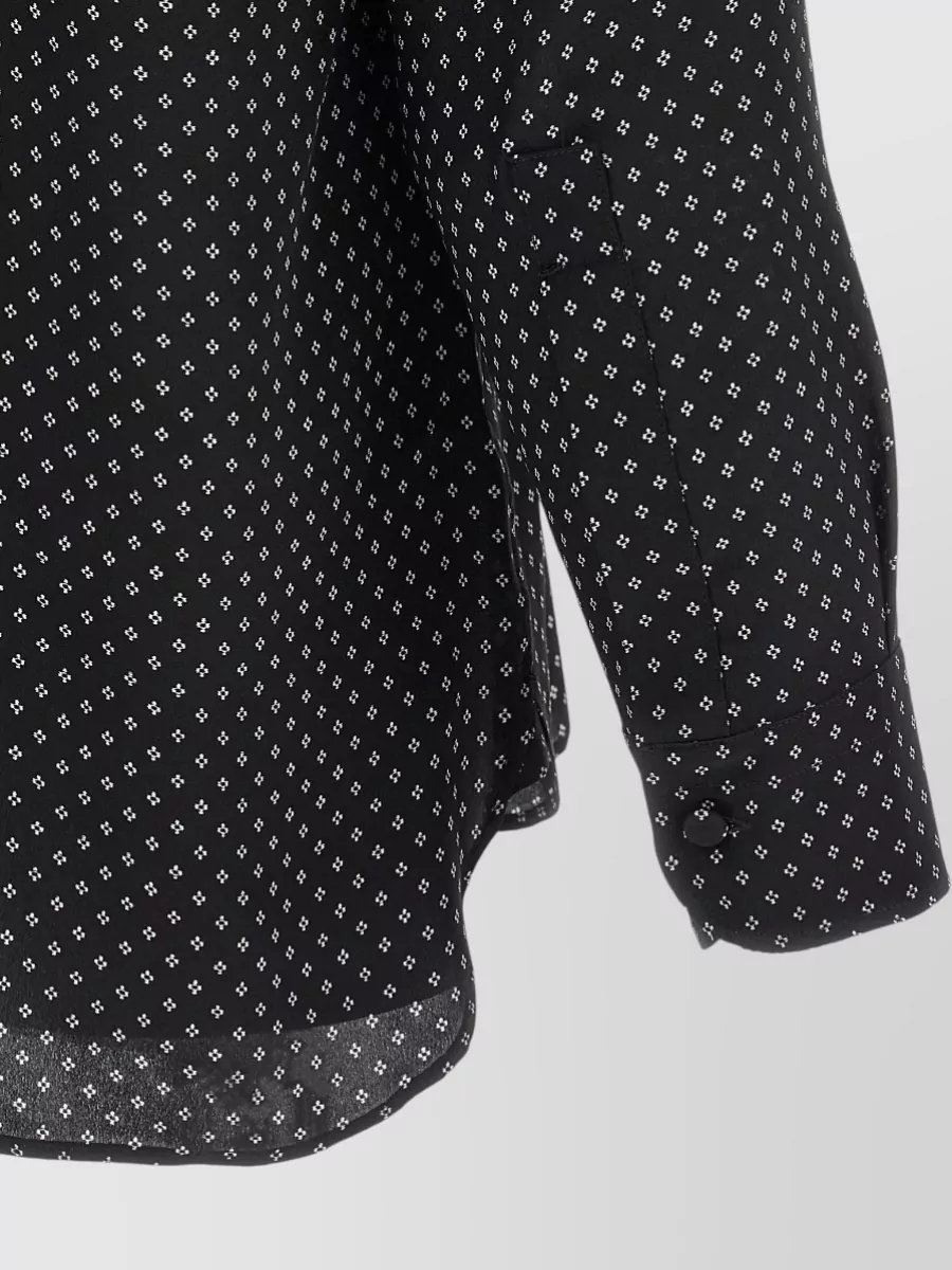 Tom Ford Silk Printed Long-Sleeve Shirt