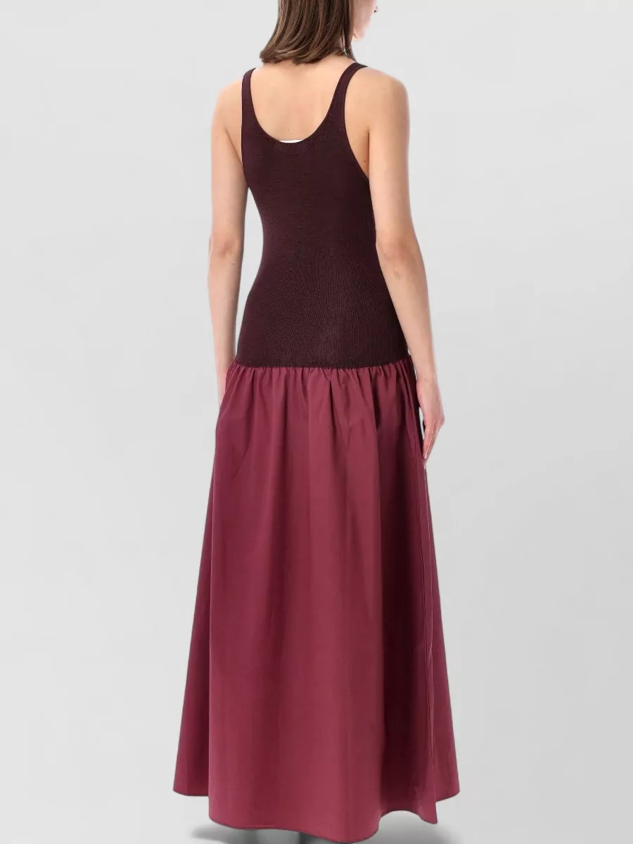 The Frankie Shop Viscose Slim-Fit Sleeveless Scoop-Neck Drop-Waist Maxi Dress