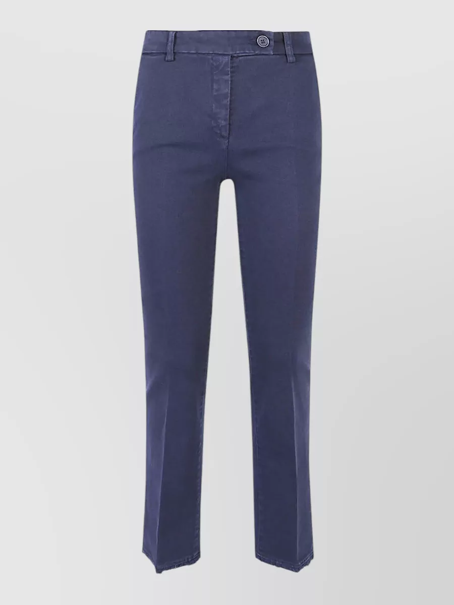 Via Masini 80 Cotton Straight-Leg Trousers