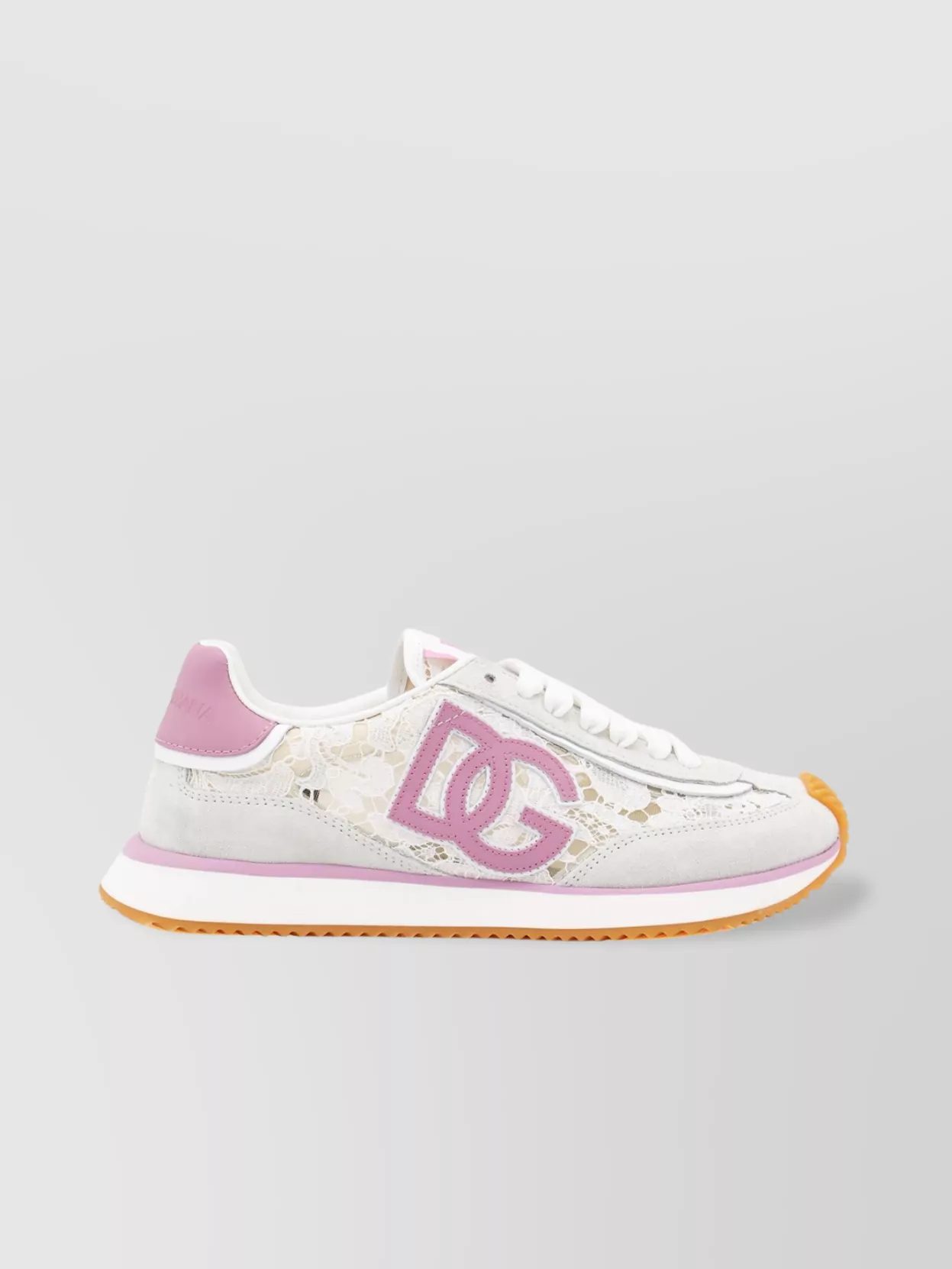 Dolce&Gabbana Low Top Sneakers With Contrast Heel Tab
