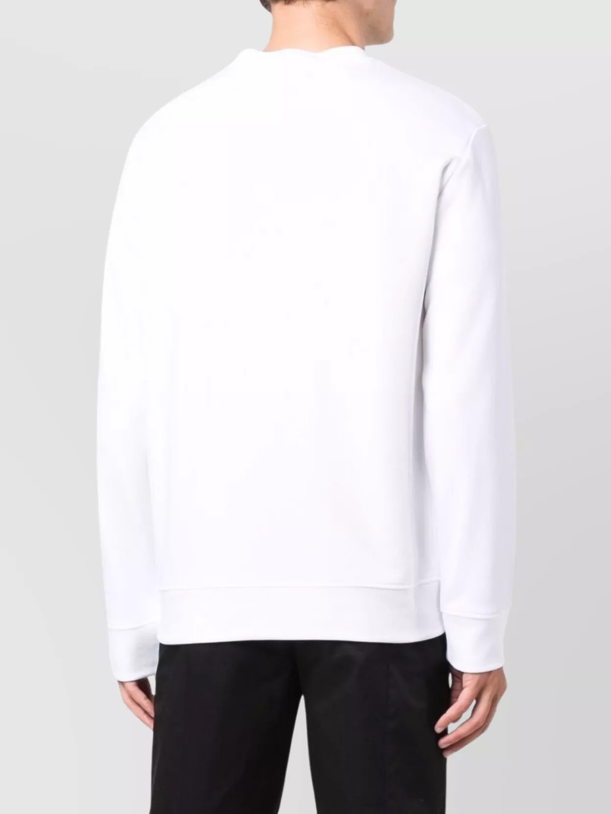 Emporio Armani Logo Crew Neck Cotton Sweatshirt With Long Sleeves
