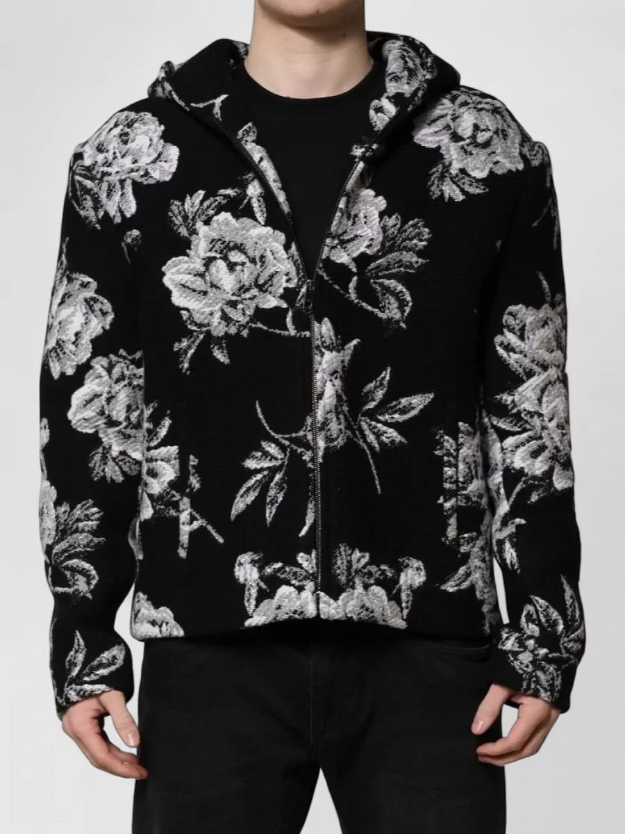 Dolce&Gabbana floral print hooded jacket