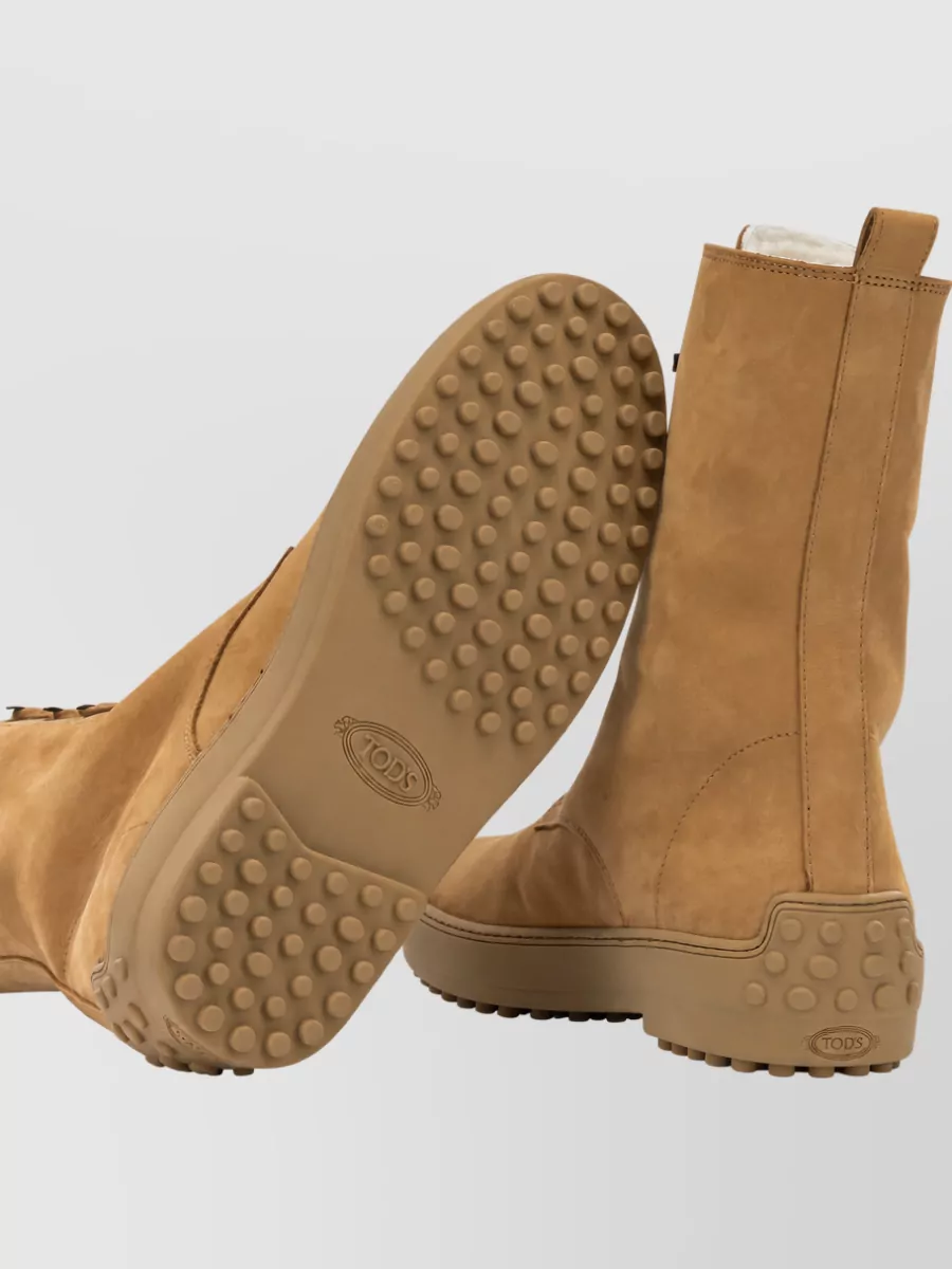 Tod's Leather Lace Up Boots