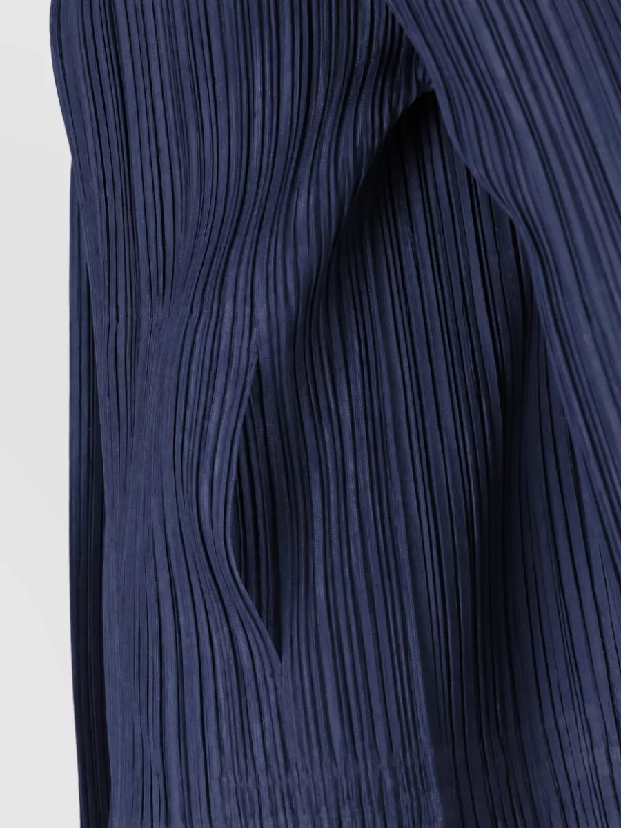 Pleats Please Issey Miyake Single-Breasted Coat
