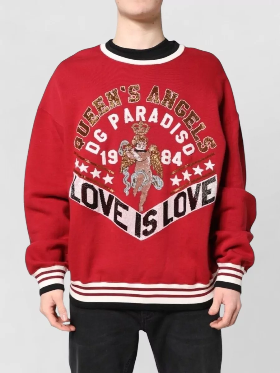 Dolce&Gabbana sequin regular-fit sweatshirt