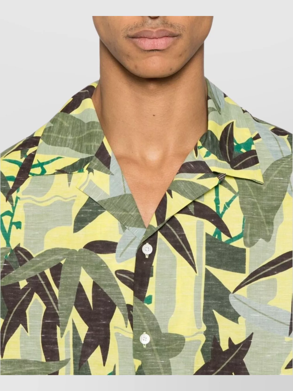 Kenzo Printed Camp Collar Relaxed Fit Shirt