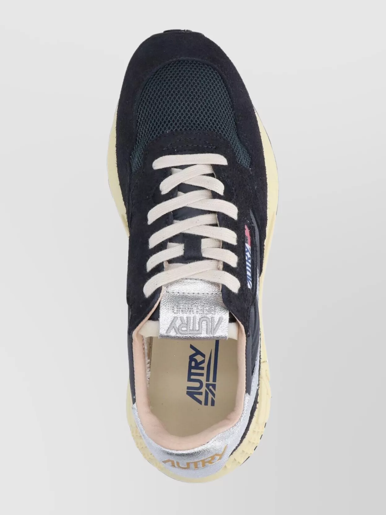 Autry Casual Sneakers With Contrast Sole And Mesh