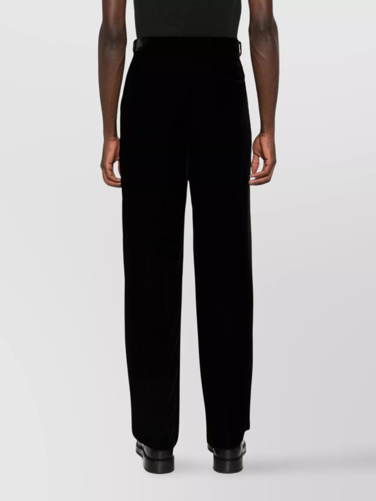 Emporio Armani Wide Leg Trousers With Side And Back Pockets