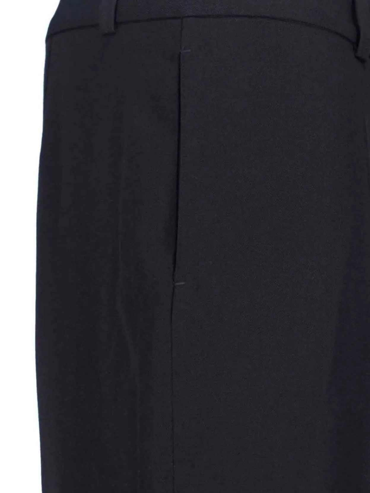 Our Legacy Straight Leg Trousers With Belt Loops And Cuffed Hem In Black