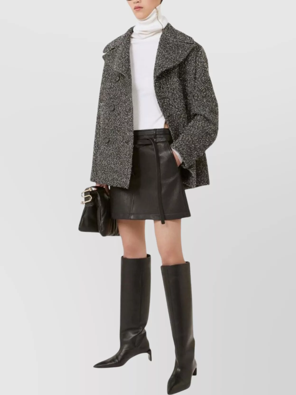 Sportmax Double Breasted Wool Blend Jacket