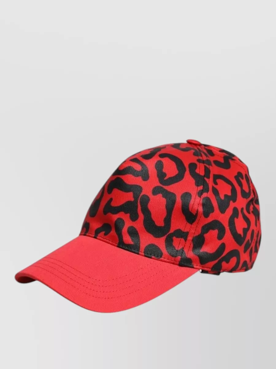 Dolce&Gabbana Cotton Leopard Print Baseball Cap