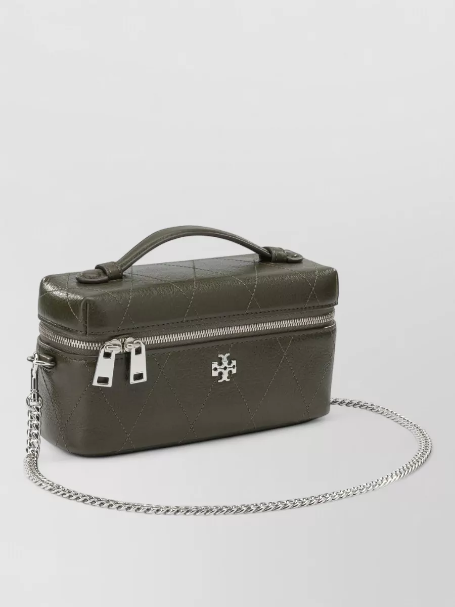 Tory Burch Camera Leather Clutch Bag