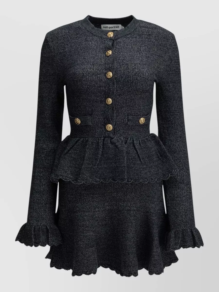 Self-Portrait short knit dress