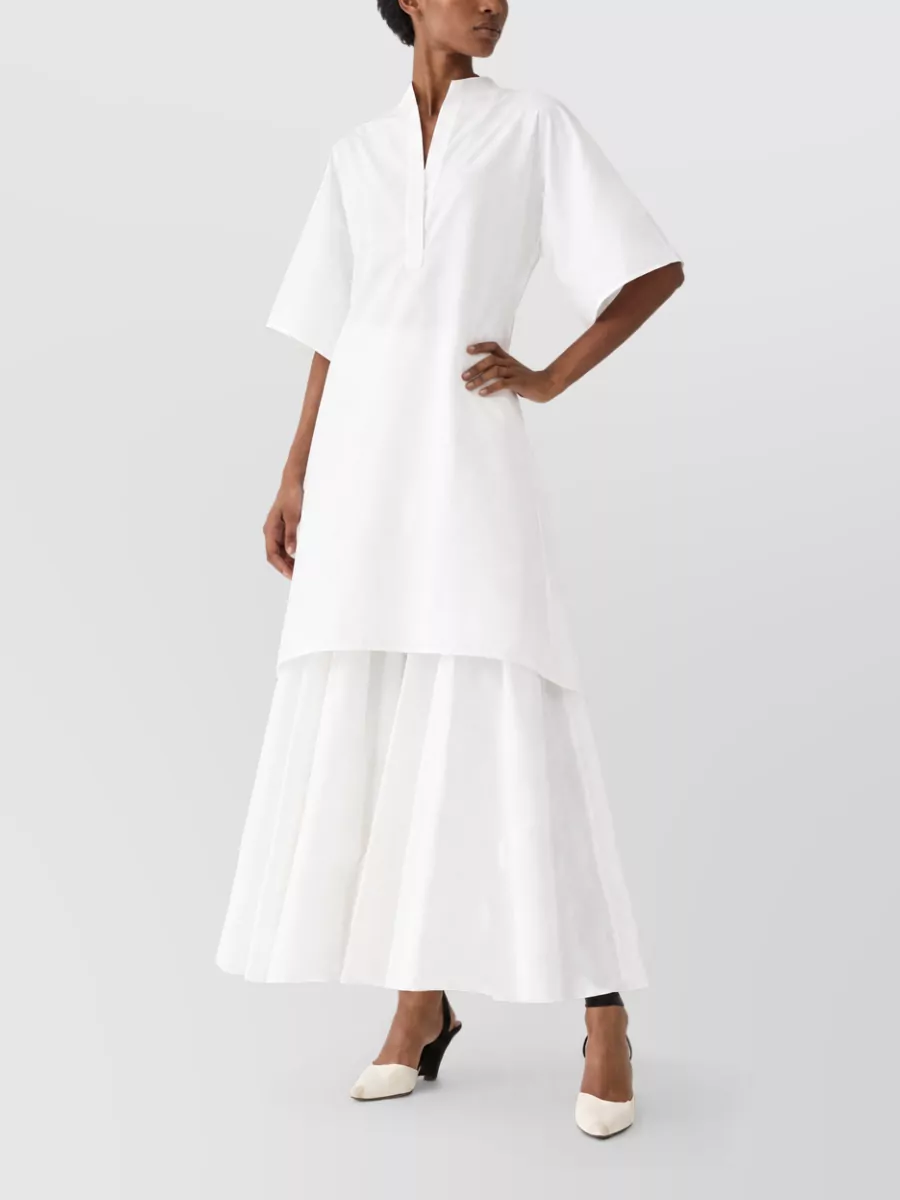Jacquemus cotton tunic midi dress