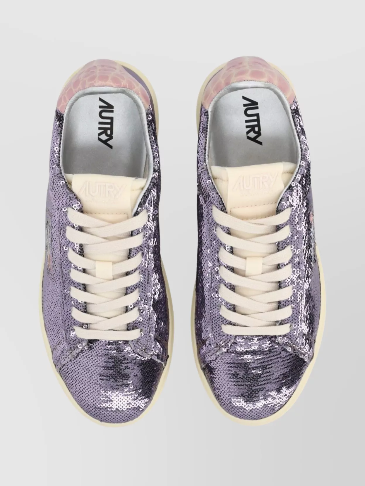 Autry Low-Top Sequined Sneakers Rubber Sole