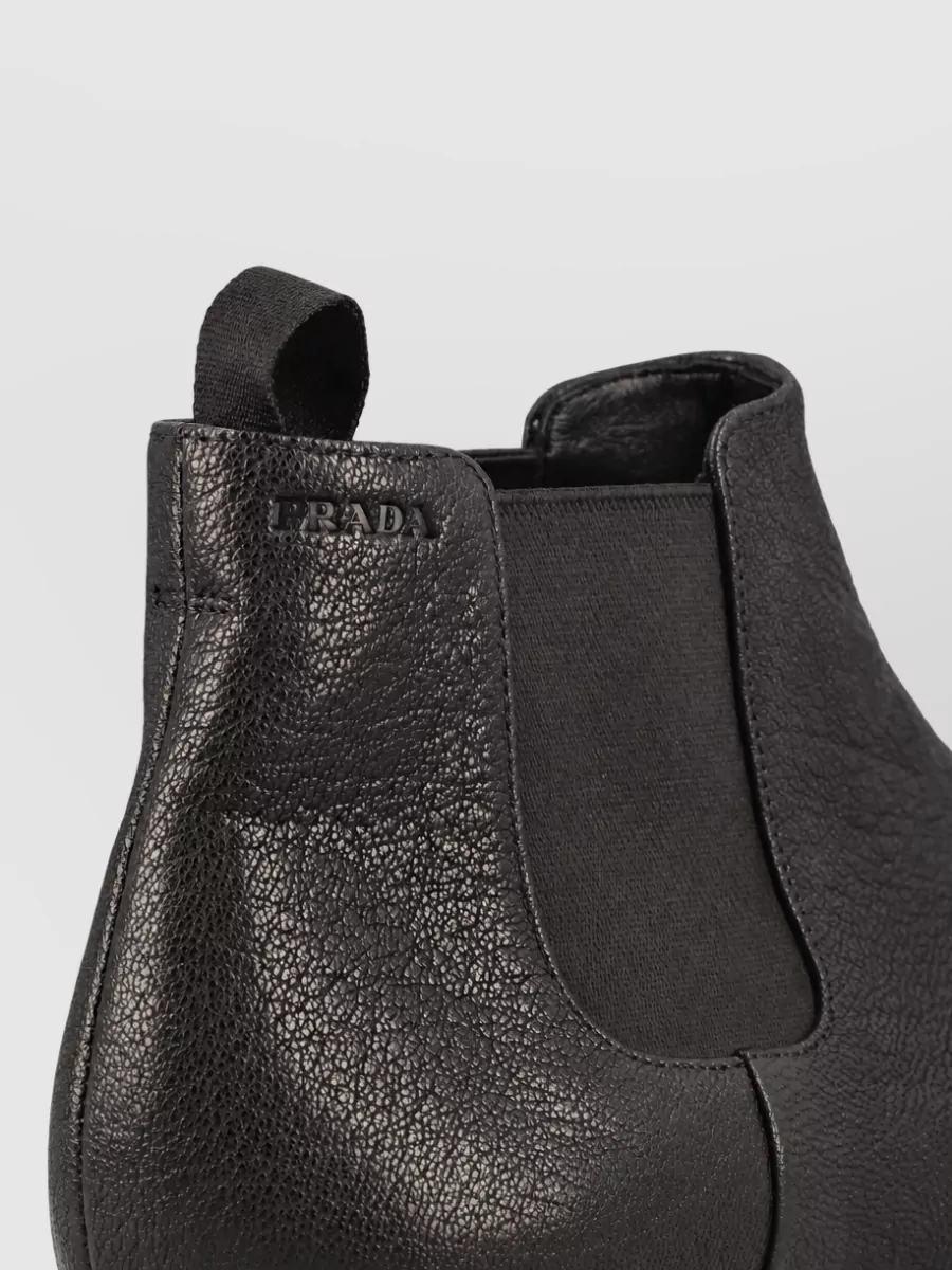 Prada Leather Ankle Boots