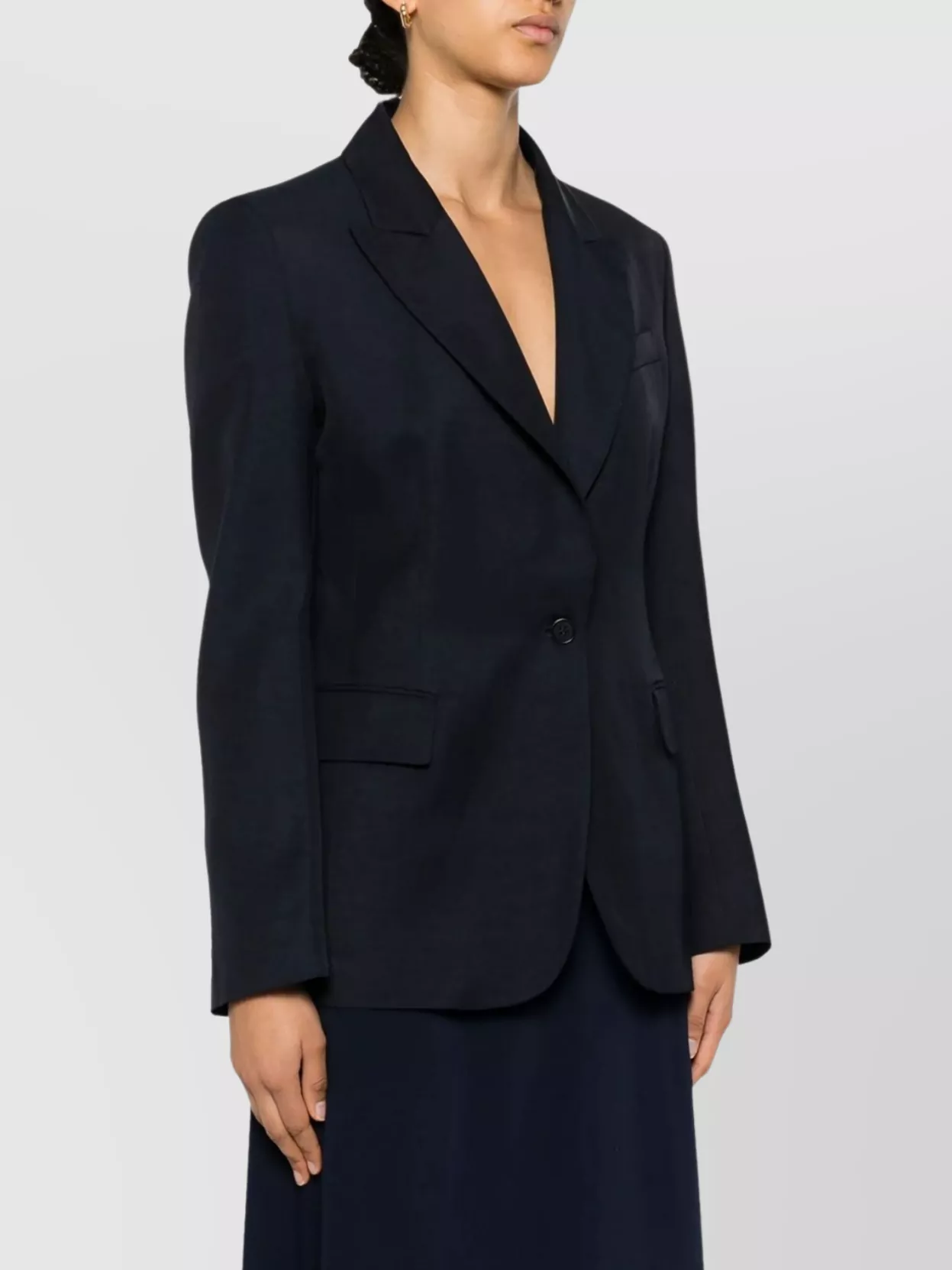 Parosh Long Sleeve Jacket Notched Lapels
