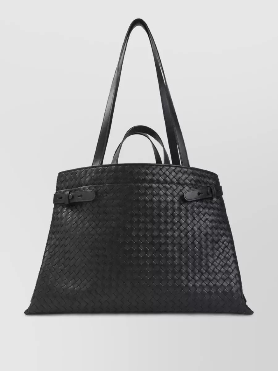 Bottega Veneta leather intrecciato tote bag
