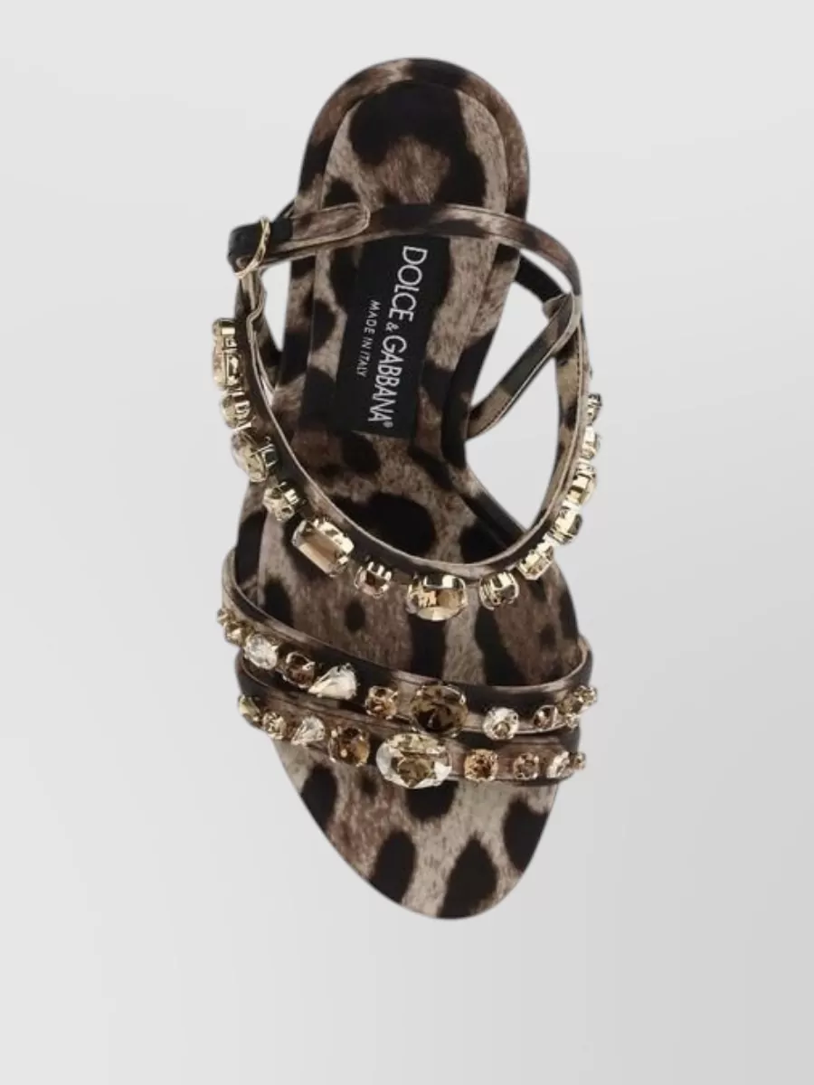 Dolce&Gabbana Fabric Stiletto Heel Sandals