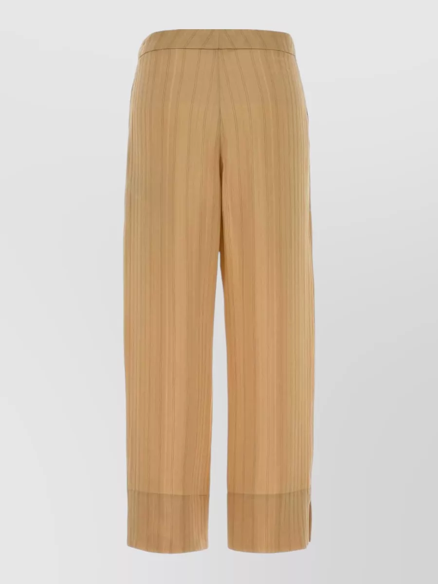 Saint Laurent Silk Wide-Leg Trousers