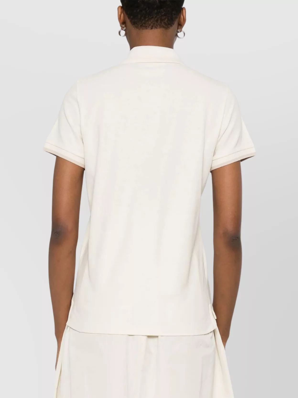 Moncler Collared Shirt With Short Sleeves
