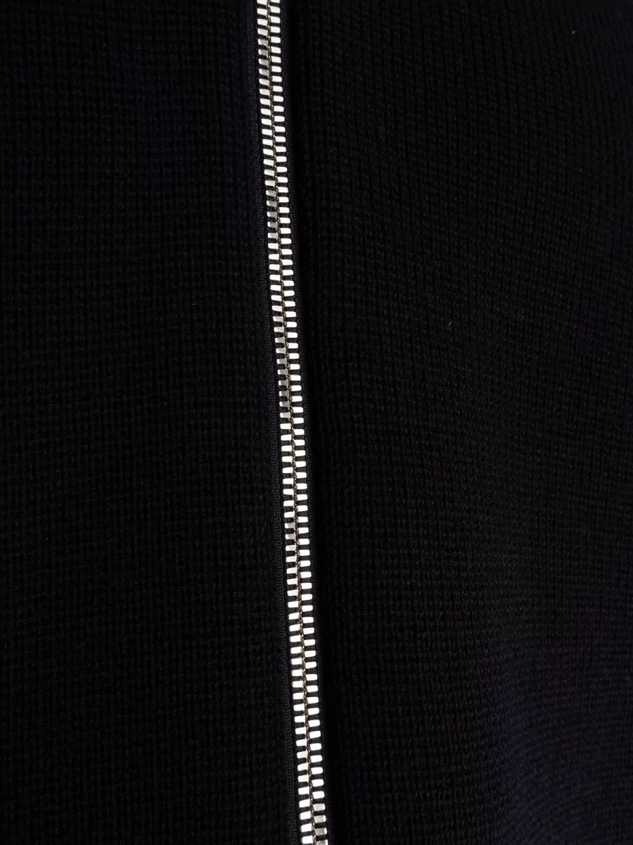Bottega Veneta Ribbed High-Neck Zip Cardigan