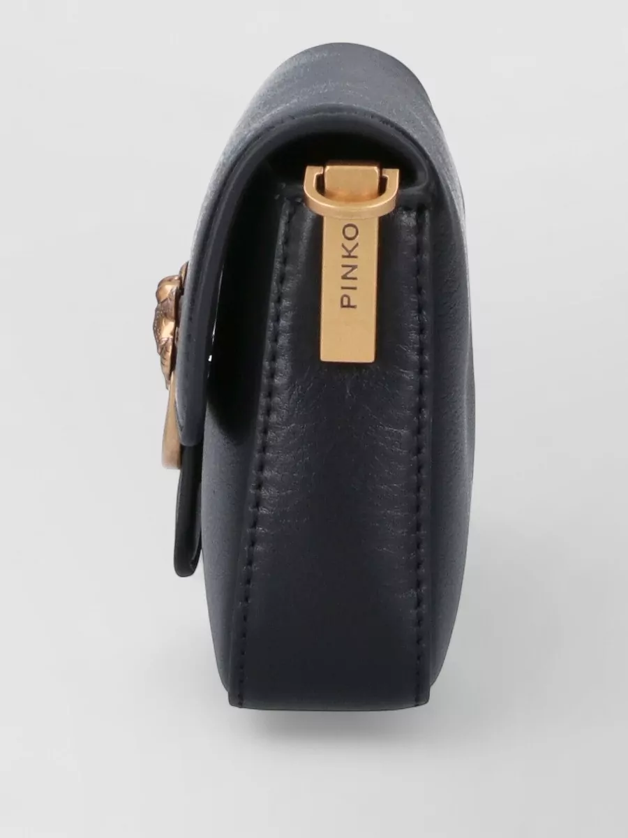Pinko Love Bag Leather Clutch Bag
