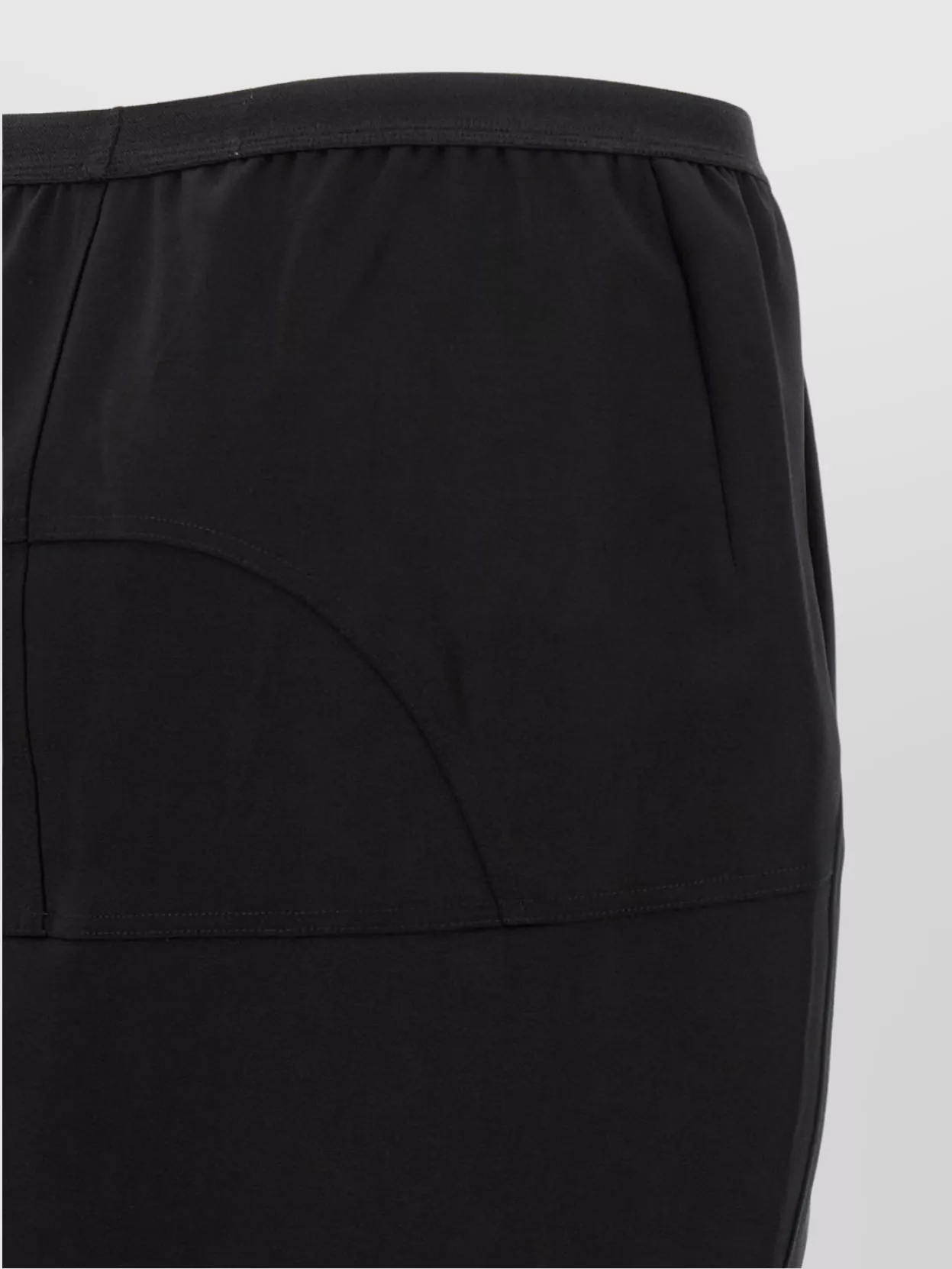 Rick Owens Long Skirt With Elastic Waistband And Back Slit
