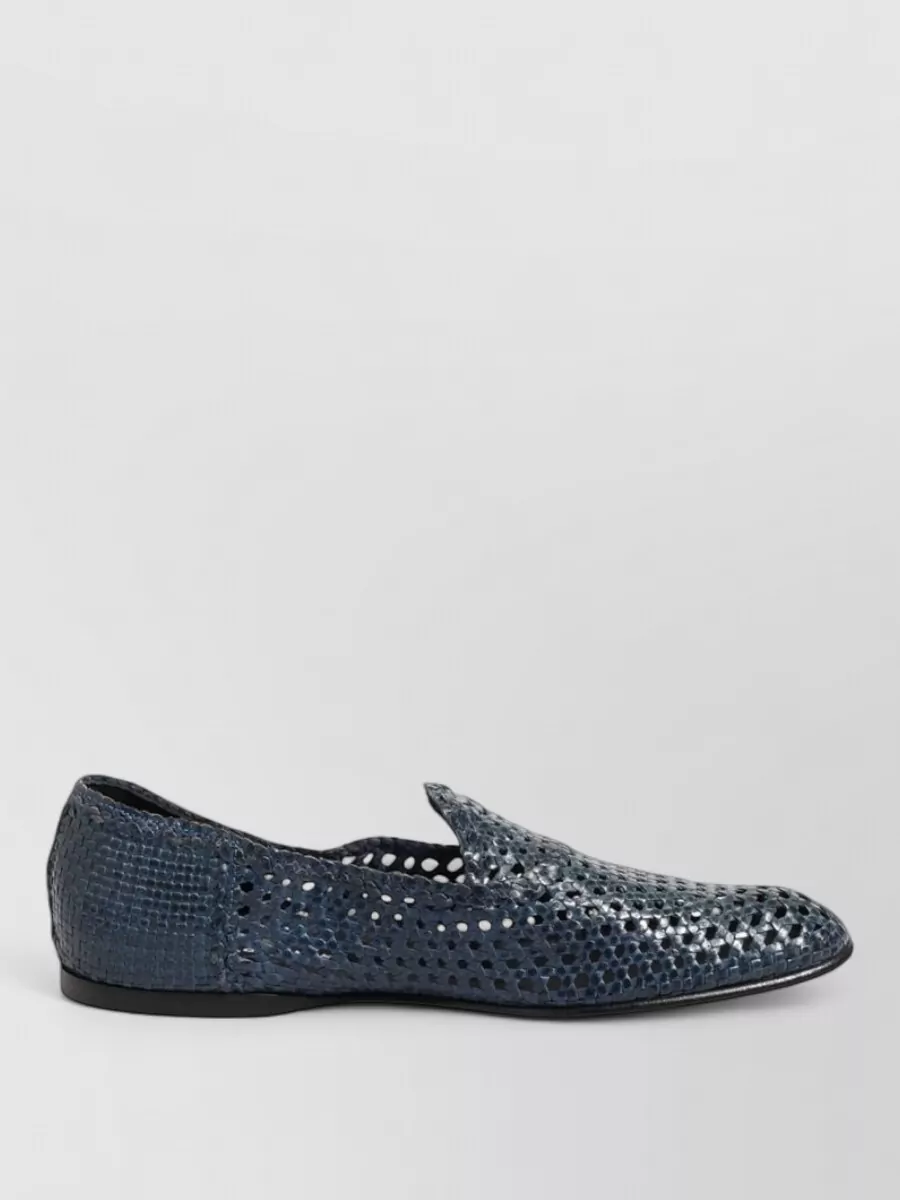 Dolce&Gabbana Woven Leather Loafers