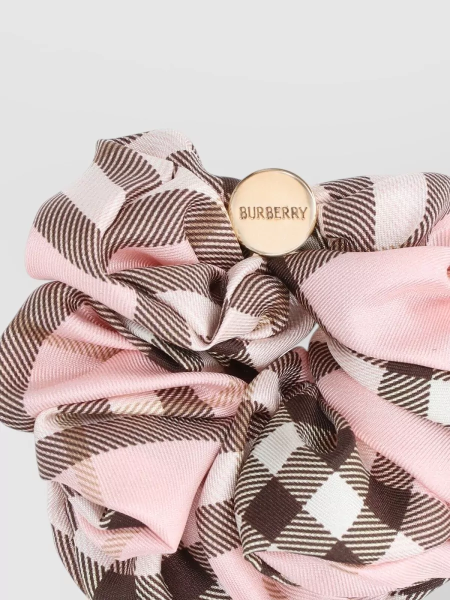 Burberry Hair Accessories Checkered Pattern Elastic Design