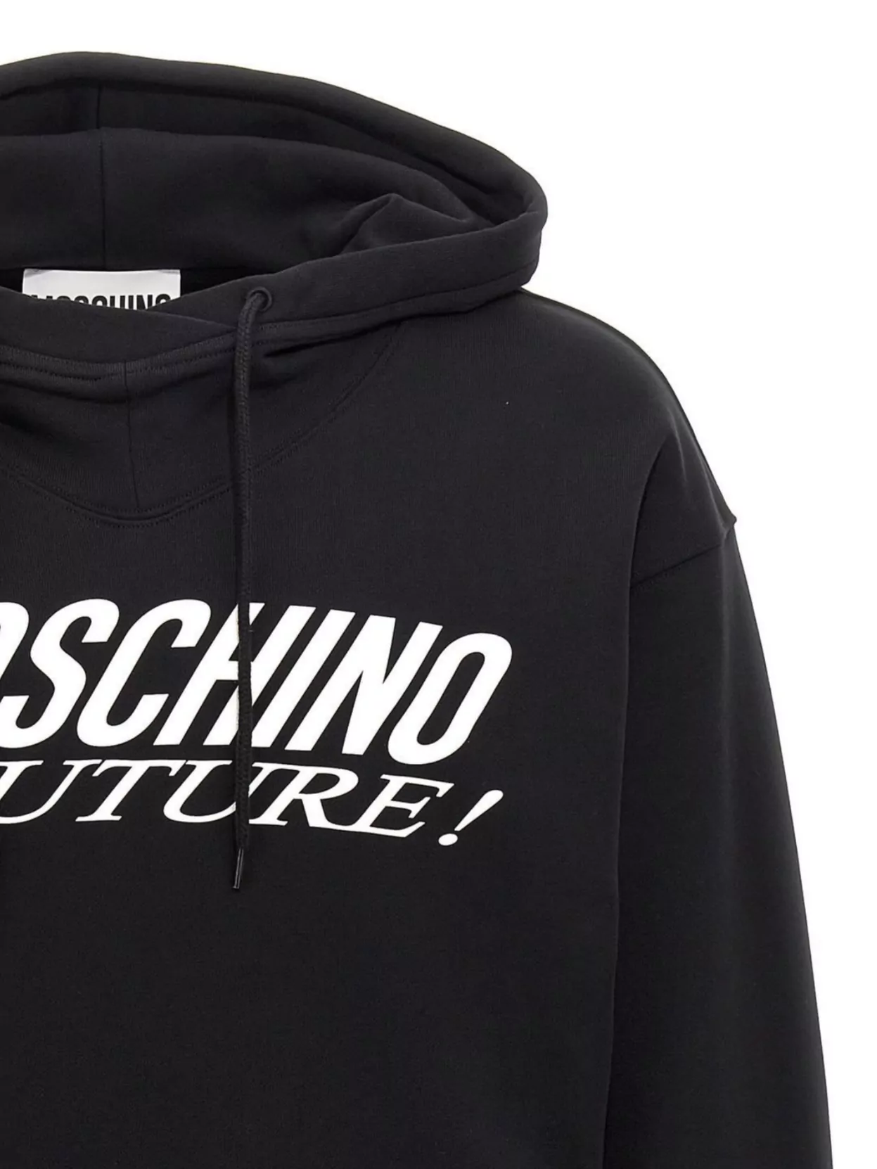 Moschino Logo Print Hooded Sweater