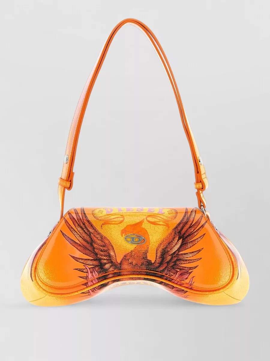 Diesel play faux leather shoulder bag