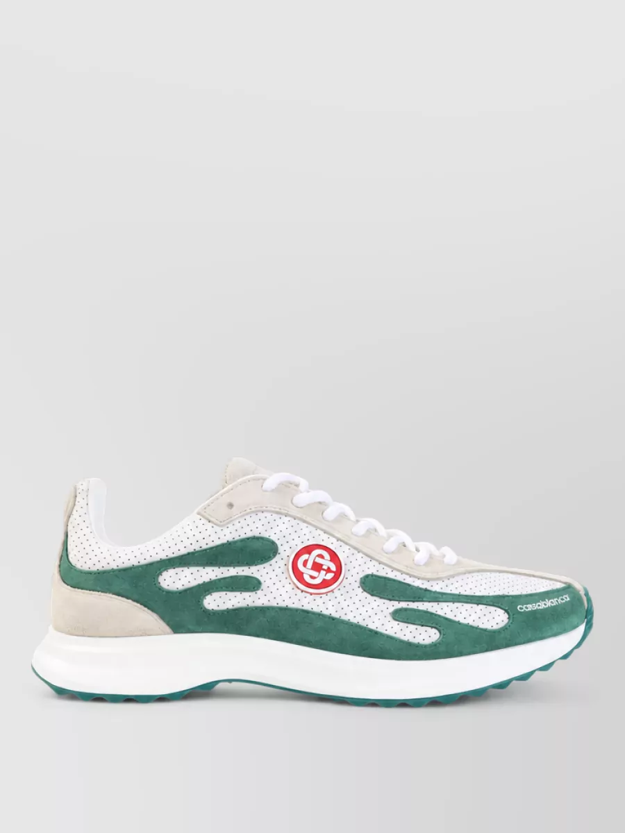 Casablanca Textile Low-Top Sneakers