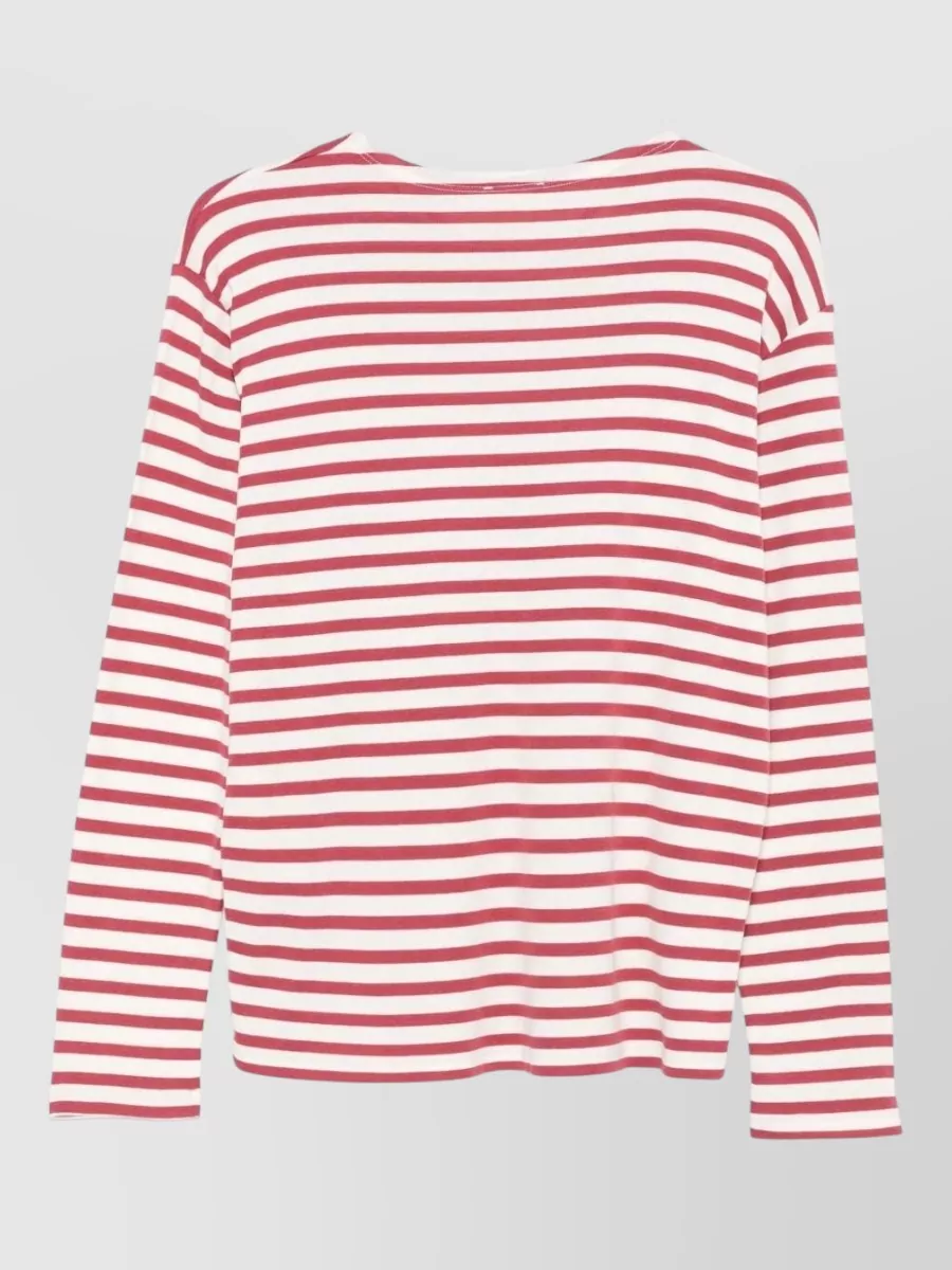 Closed Striped Long-Sleeve Relaxed-Fit T-Shirt
