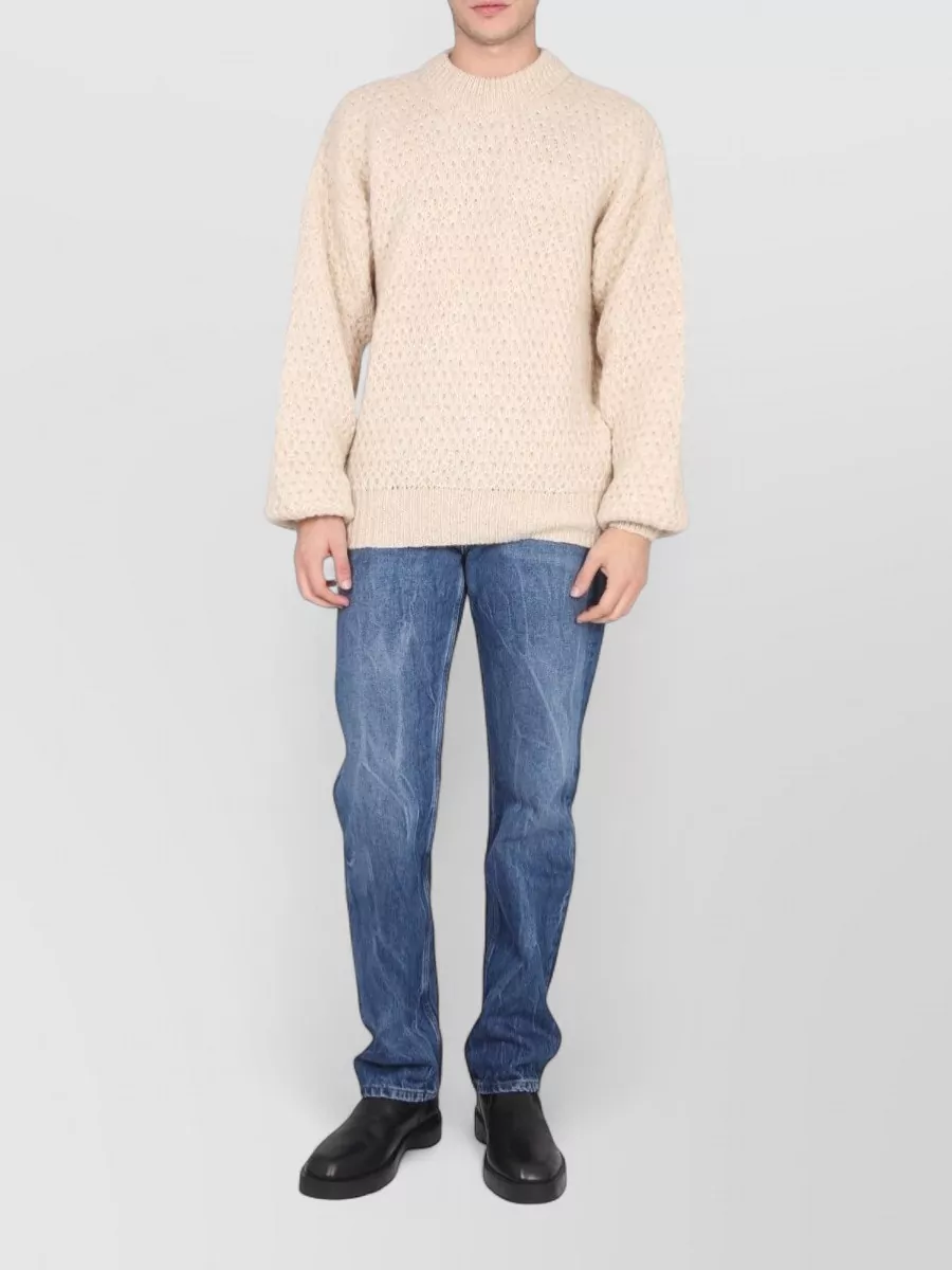 Séfr alpaca wool half-neck relaxed-fit jumper