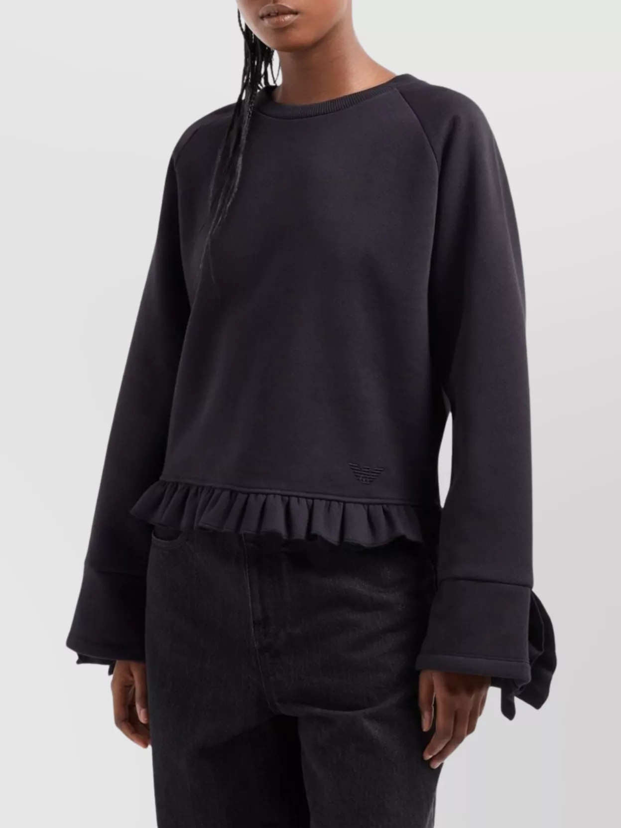 Emporio Armani Cotton Blend Logo Sweatshirt