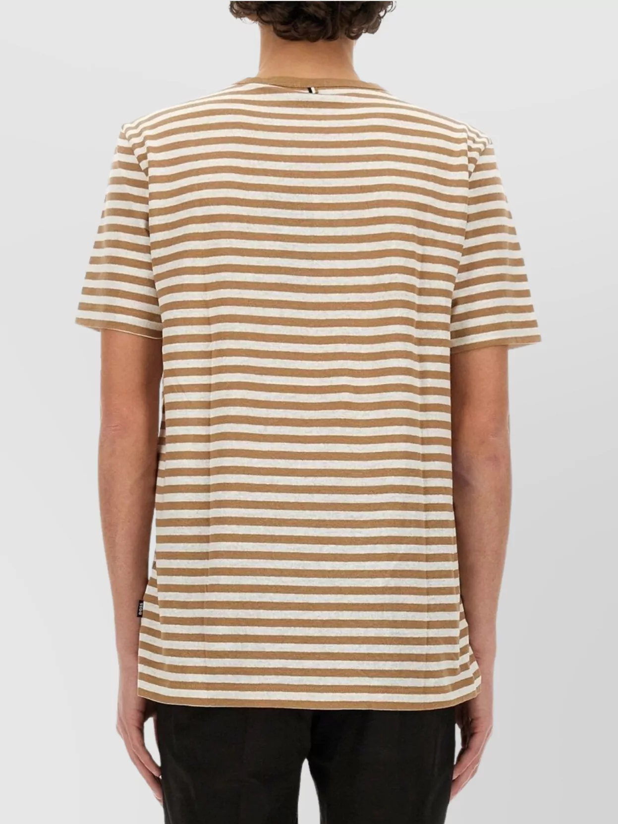 Boss Striped Crew Neck T-Shirt