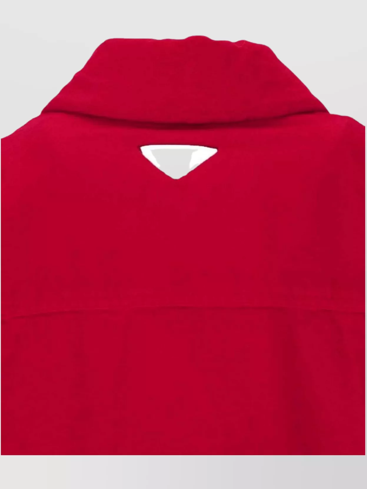 Prada Pocketed Collar Cropped Ribbed Jacket In Red