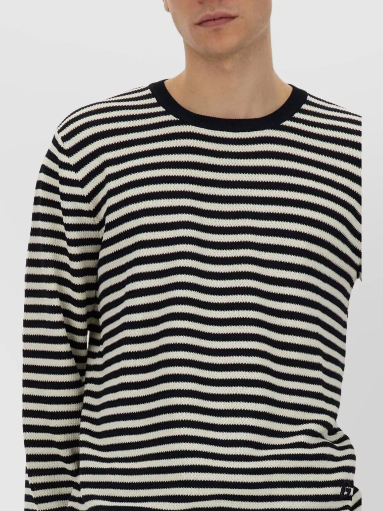 Dolce&Gabbana Striped Pattern Crew Neck Sweater