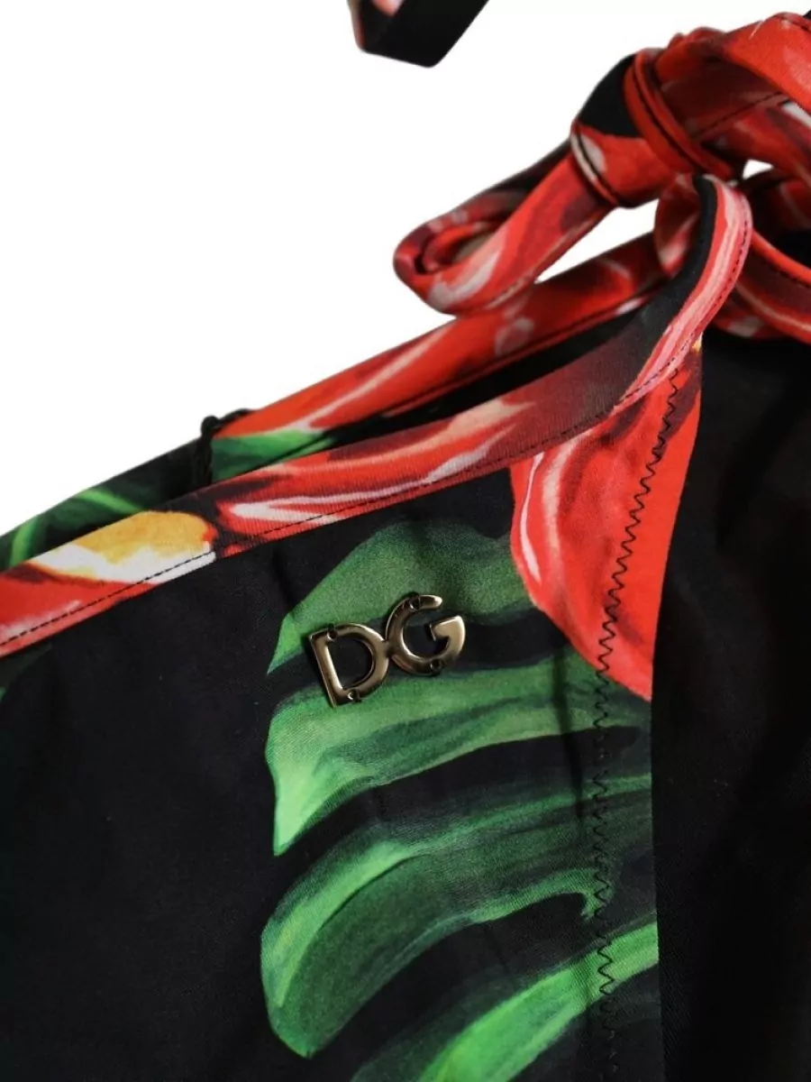Dolce&Gabbana Floral-Print Bikini Bottoms