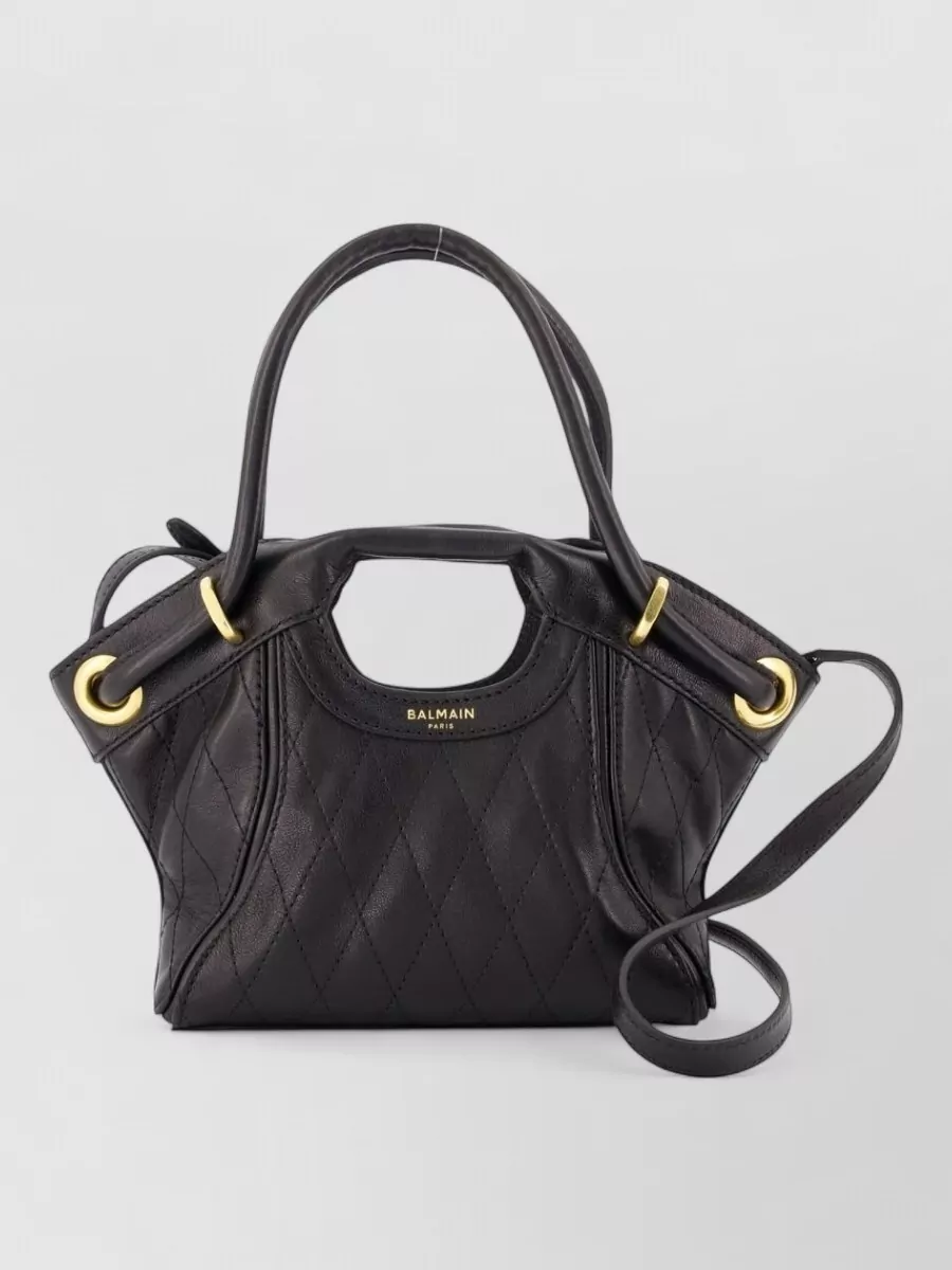 Balmain shopper small leather tote bag
