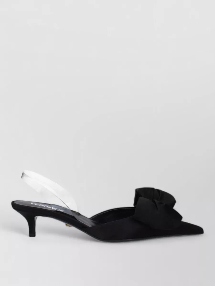 Versace Satin Slingback Sandals
