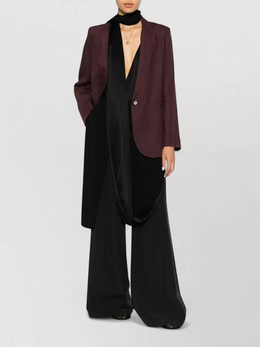 Via Masini 80 Pleated Wide-Leg Trousers