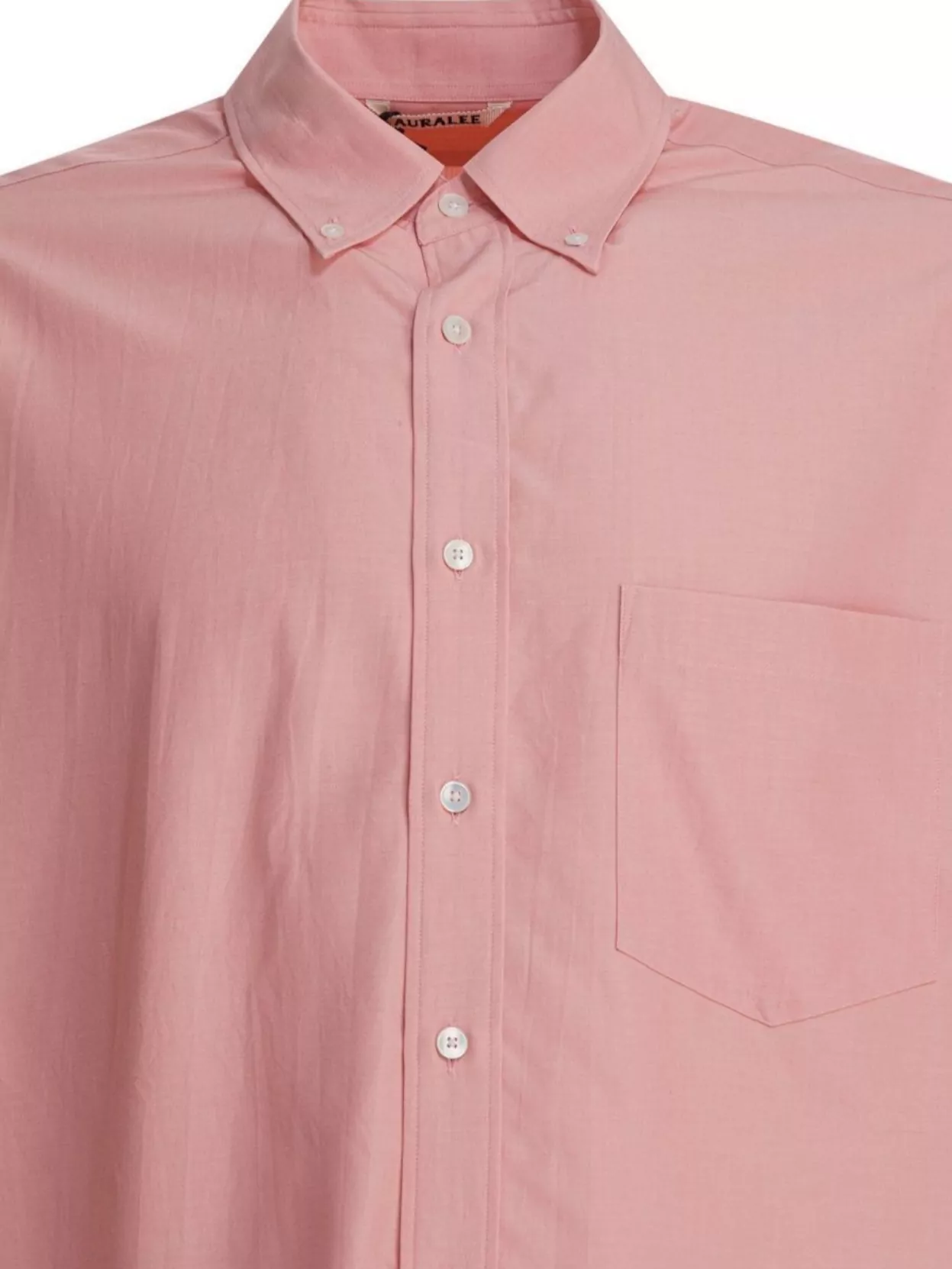 Auralee Long Sleeve Silk Button-Down Shirt