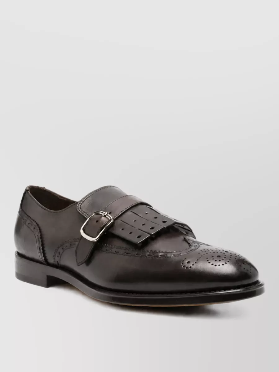 Doucal's leather monk shoes